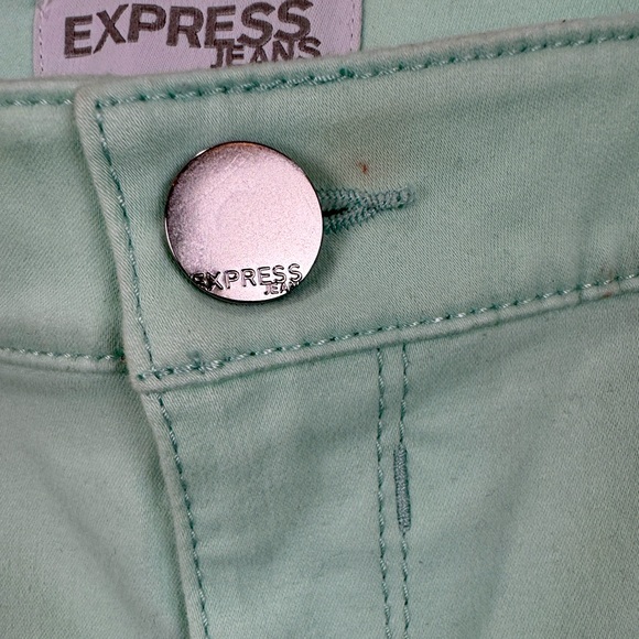 NWT Express Mint Green Stella Low Rise Skinny Jeans - Picture 10 of 16